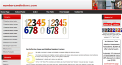 Desktop Screenshot of numbersandletters.com